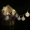 2016 New battery Warm White Silver Ball string lights,2M 20 LED, for bedroom,Garden,Wedding,Christmas Decoration