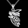 925 srebrny królik naszyjnik zodiak moda biżuteria ładny prezent urodzinowy najwyższej jakości darmowa wysyłka gorąca