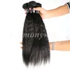 Tissages de cheveux humains brésiliens vierges, trames droites crépues de 8 à 34 pouces, extensions de cheveux de vison mongol indien non transformés