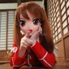 (N06) Japonia Kig Maska Silikonowa Guma Pełna twarz Kigurum Maski Japoński Rola Anime Postać Party Cosplay