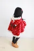 Bebé Outwear Outwear Poncho Primavera Festival de Inverno Garotas De Natal Dots Vermelho Dots Cloak Coat