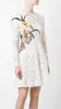 Lace Women A-Line Dress Appliques Elegang Long Sleeve Party Dresses 109A709