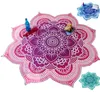 Beach Blanket indiano Lotus rotonda Tapestry Yoga Mat Dorm Hippy Boho Beach Pad 3 colori di trasporto