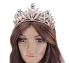 Vintage mariage reine diadème princesse couronne de mariée cristal strass cheveux accessoires bijoux bandeau bijoux casque violet Re4589068