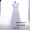 Dresses Ready To Ship Cap Sleeve Sweep Train Tulle Wedding Dress See Though Back Applique Lace Bridal Dresses Sexy Vestido De Noiva