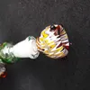 Farbige Perücke WAG Glasschüssel Raucherschale Hochwertige dicke Bongschalen Männliches Gelenk 14 mm und 18 mm Rohrschüssel Glasschüssel