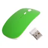 Souris sans fil Usb ultra mince optique 2.4GHz souris optique portable sans fil souris d'ordinateur mince super vitesse avec emballage de vente au détail