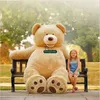 Dorimytrader Jumbo Smiling Bear Toy Large Stuffed Soft Plush Bears Doll Great Baby Lover Gift Decoration DY61019