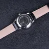 Zegarki Zegarki Classic Mens Auto Date Automatyczny zegarek mechaniczny Samonatrujący Analogowy Szkielet Balck Leather Man Wristwatch