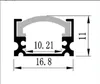 Free Shipping 2m Recessed Aluminum LED Profile with clear/milky Diffuser for LED Strip Light Flush Mount Applications