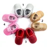 4 colori Baby mocassini suola morbida 100% vera pelle primo camminatore scarpe bambino neonato scintillio scarpe nappe scarpe maccasions Baby First Walk