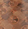 Vermelho Walnut Arte Arte Medalhão Efeito De Cerâmica Terminado Cenários de PVC Flor Home Quarto Set Sólido Flooring Telhas De Madeira Parquet Produtos De Madeira Parquet