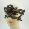 on sale Party Masks Sexy Woman black lace mask goggles nightclub fashion queen Cutout Eye Masks Half Face Masquerade Mask