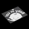 3D Cartoon Auto Stickers Reflecterende Vinyl Styling Baby In Auto Opwarming Auto Sticker Baby aan boord Op Achterruit