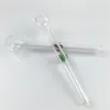 Pyrex tubo de vidro queimador de óleo de 10 cm mini tubo de vidro grosso colorido barato mão tubos para fumar cachimbo de óleo roxo queimador de água