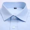 Atacado-novo chegou 2016 mens trabalho camisas de manga longa listrado / sarja homens vestido camisas brancas camisas masculinas 4xl 13Colors