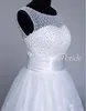 Short Pearls White Elegant Wedding Dress Princess Bridal Gowns High Quality Little White Dresses