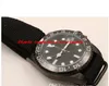 Relógio de luxo de alta qualidade com movimento automático 116710 40 mm moldura de cerâmica BATMAN revestimento preto pulseira de nylon relógios mecânicos masculinos à prova d'água