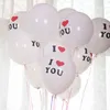 100pcs/set 12 inch Love Heart I LOVE YOU Pearl latex balloon wedding Christmas birthday party decoration WA1270