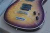 Hot Sale MusicMan sol Steve Morse Y2D roxo violeta guitarra elétrica top maple figurado