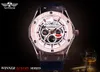 Zwycięzca Sport Series luksusowy matowy zarośla silikonowa gumowa zespół Watch Top Marka luksusowy automatyczny szkielet męski zegarek na nadgarstek Clock6079159