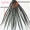 14inch 1824inch Crotchet box braids 3x box braids hair crochet hair extension two tone straight drop synthetic braiding h6000646