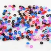 Colorful 9 Colors Anti-Slip Rubber Stopper Ring Spacers For Pandora Charm Bead 3MM Snake Chain Bracelet Fashion Women Jewelry European Style