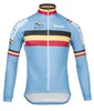 2024 Belgium Blue Winter Fleece Thermal Cycling Jersey Cycling Clothing Ciclismo Maillot MTB P8