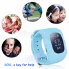Q50 Barn Smart Watch GPS LBS Double Location Safe Children Watch Activity Tracker SOS-kort för Android och IOS billigaste gratis DHL 30PCs