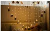 2m * 1.6m150LEDS hartvormige cliplichten meisje hart huwelijk tafel witte verjaardag bruiloft led flash string lichten