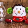Decorações de natal presente das crianças santa boneco de neve fulvo doce jar produtos de natal presente por atacado
