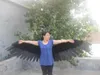 Newest Angel Fashion white black Wings Studio photography props models show/perpformance wing 145cm Wholesale EMS Free shipping