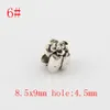 110 stks Alloy Mix Peace Mark Butterfly Bloem etc. Big Gat Spacer Beads voor Sieraden Maken Armband DIY-accessoires