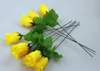 Factory wholesale silk flower simulation flower Artificial Bud single roses small branch of row sign Small single rose bud