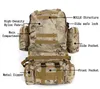 55l utomhus sport 3d molle 600d militär nylon slitage taktisk ryggsäck camping vandring ryggsäck bergsklättring klättring väska