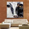 Cuadros de vaca Arte de la pared Decoración decorativa para el hogar Cuadros de pared Pintura al óleo moderna sobre lienzo Venta al por mayor para la venta