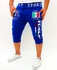 Pantaloncini da ginnastica da uomo Collant da palestra a compressione Bermuda Basket Pantaloncini da palestra Italia Stampa Design Sport Uomo Homme Pantaloncini da surf da corsa SUWAA