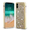 Diamanthüllen für iPhone 14 13 12 11 Pro Max Samsung A30 Note10 S10 Premium Bling 2 in 1 Luxus-Glitzerhüllen mit Opp-Paket