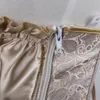 Renaissance Prinses Creamy Corset Retro Gothic Overbust Top Lace Up Boneed Rits Zij Body Shaper Plus Size S-6XL