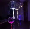 Luminous Led Balloon String Colorful Transparent Round Bubble Wedding Balloons Lighting more colors / after put in Helium about 18-20inch