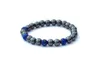 SN0132 Nieuwkomers Hematiet Herenarmband Tribal lapis lazuli Armband Hele 3240