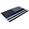 4 tipi 90 * 150cm BlueLine USA bandiere della polizia 3x5 piedi sottile linea blu USA Flag Nero, bianco e blu bandiera americana con occhielli in ottone F737