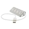 MINI 4PORT HUB MICRO USB HUB USB Splitter USB2.0 Multi Port Aluminium