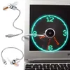 Per DHL kostenloser USB-Mini-LED-Uhrenventilator mit flexibler Zeit und LED-Licht – cooles Gadget, flexible USB-Uhr-Lüfter-Gadgets, USB-Lüfteruhr