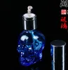 Crystal Skull Portable Alkohol Lamp Glass Hosah Rökning Rör Glas Gongs Oil Rigs Glass Bongs