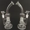 Glass Bong With birdcage Percolator Smoking Pipe For Dry herb wax Tobacco 18.8mm Joint height 9.5 Inch