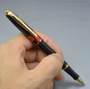Högkvalitativ Picasso Black Metal Roller Ball Pen School Office Stationery Classic Writing Ball Penns for Business Gift
