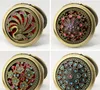 Pocket Retro Vintage Style Butterfly/flower/Peacock Makeup Cosmetic Pocket Compact Stainless Mirror