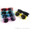 Дети Детские мальчики ретро стиль UV400 симпатичные спортивные солнцезащитные очки черный (возраст 4-10) заводская цена микс разные цвета бесплатная доставка