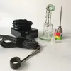 E Chiodo Kit Majesty Mano Enail Regolatore di temperatura Dnail Dnail Digital con unghie in titanio con vetro Bong Vapor Banger